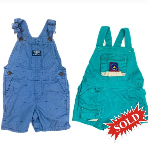 OshKosh B'gosh Other - 🦈 ⛺️ Oshkosh and Sprockets Adventures vintage shortalls